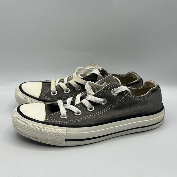 Vtg Converse Chuck Taylor All Star Womens Size 4 Casual Grey Canvas Sneakers - Picture 4 of 11